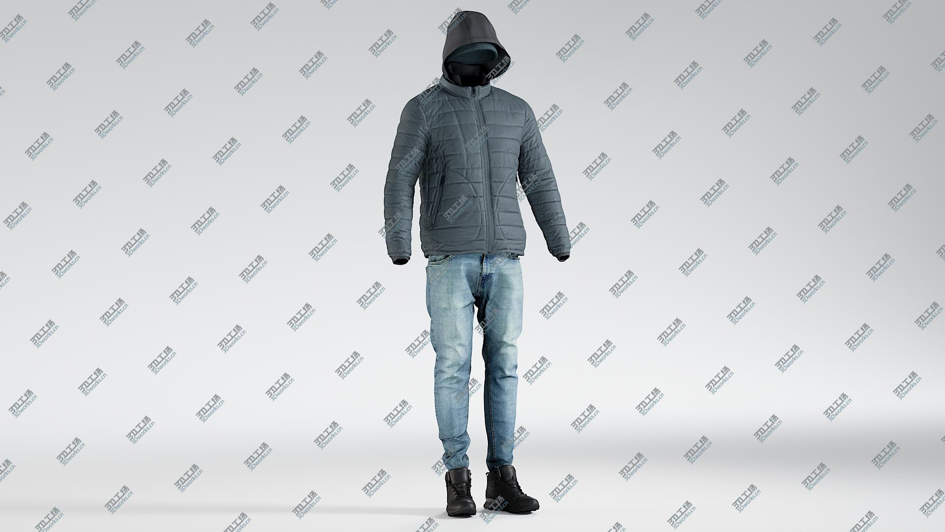 images/goods_img/20210313/3D Men's Down Jacket with Jeans, Jacket, Hat and Boots/5.jpg